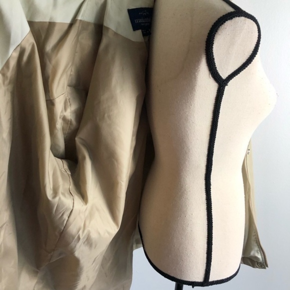 Mackintosh New England Removable Hooded High Neck Tan Anorak Jacket Size M - Picture 3 of 14